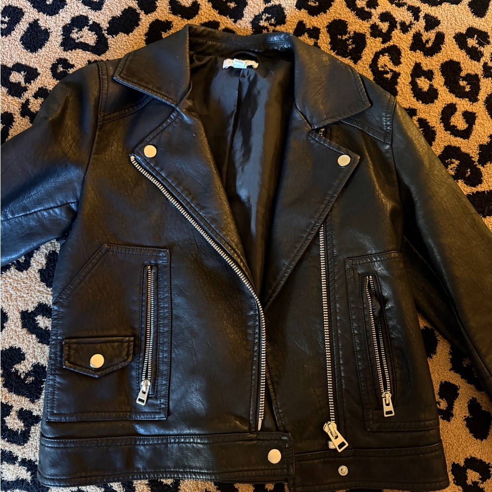 Faux leather jacket